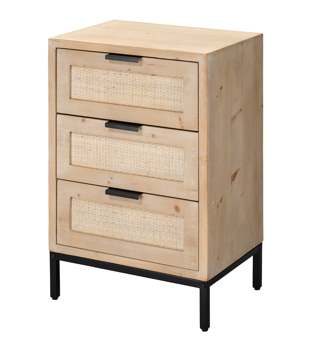 Luka 3 Drawer Side Table