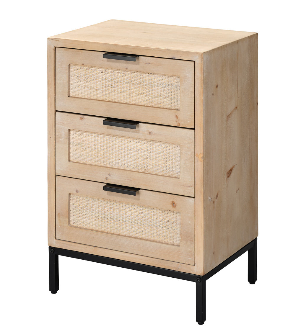 Luka 3 Drawer Side Table