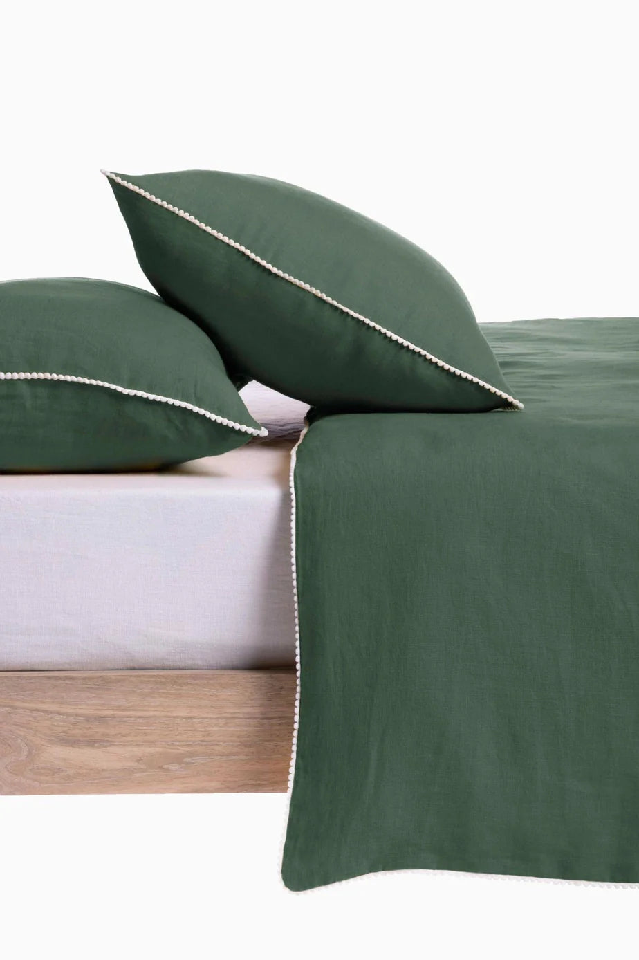 Linen Delight Lace Duvet Cover with Pillowcases