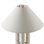 Medici Table Lamp, White Silk Shade