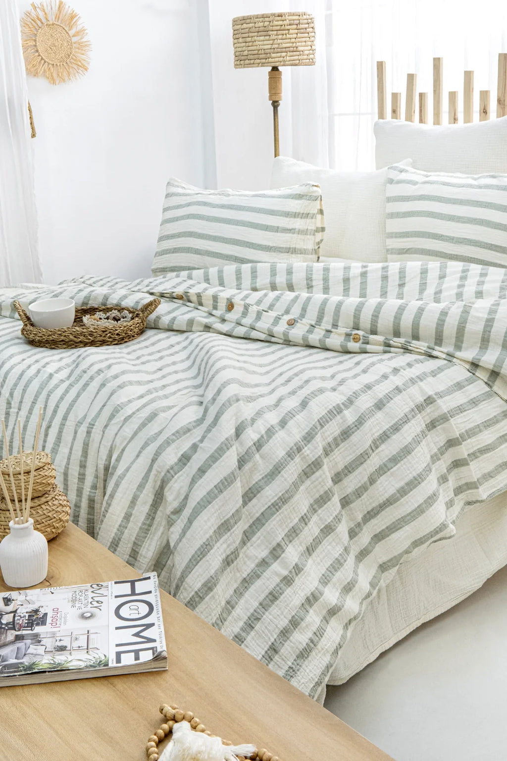 Gots Certified Organic Muslin Duvet Cover Set