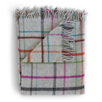 Fog Plaid Multi Throw