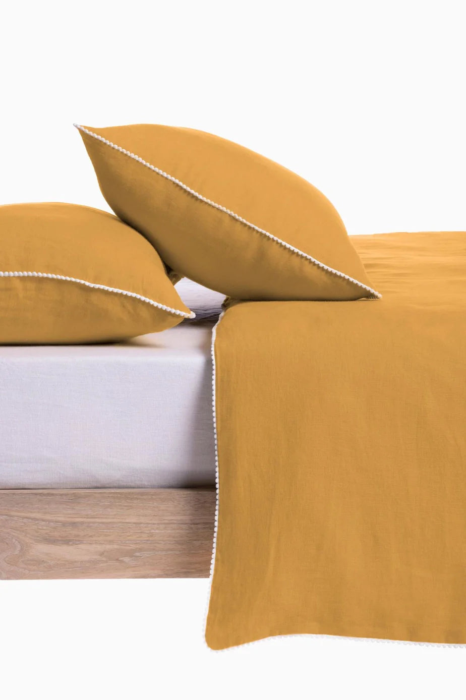 Linen Delight Lace Duvet Cover with Pillowcases