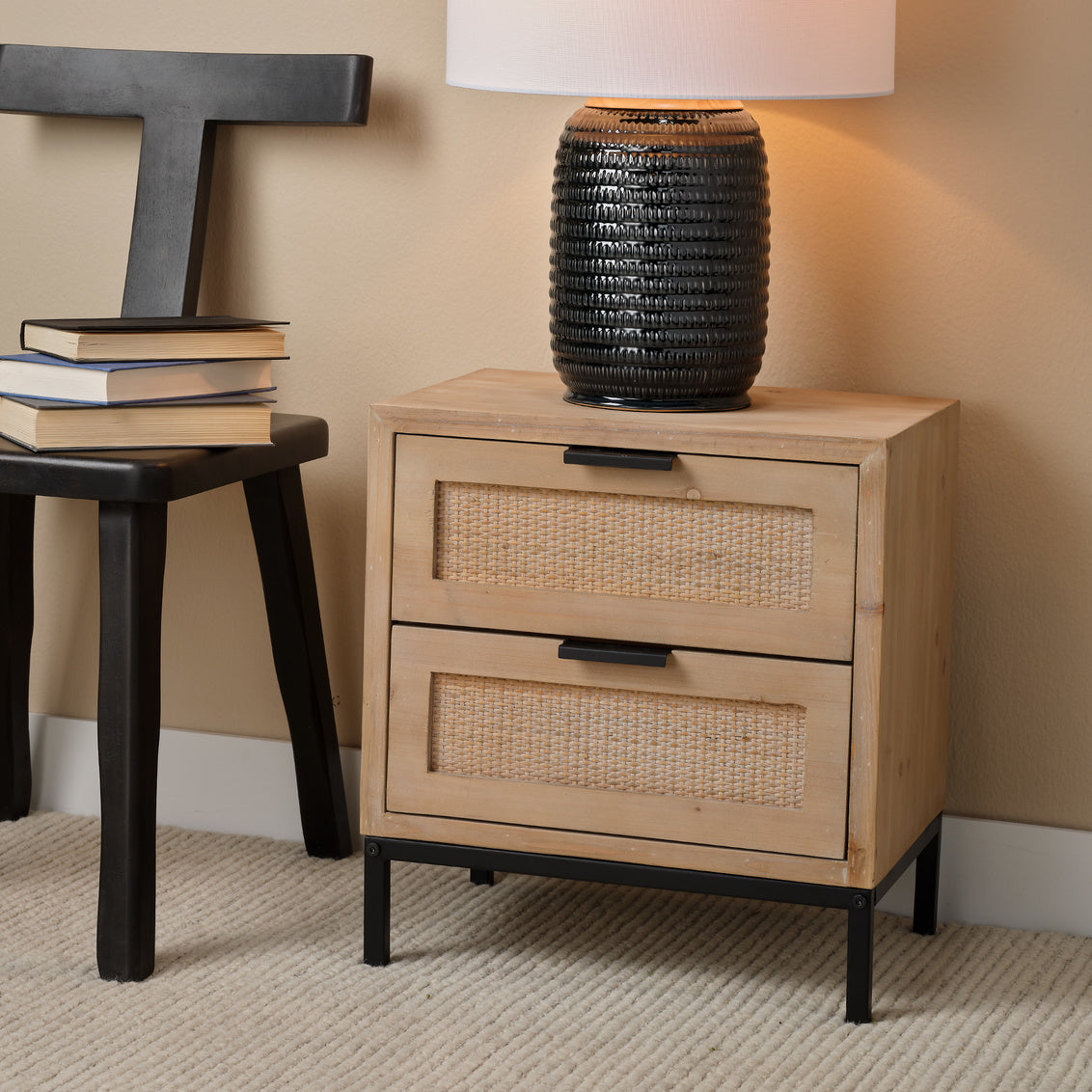Luka 2 Drawer Side Table