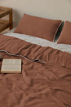 Linen Delight Lace Duvet Cover with Pillowcases