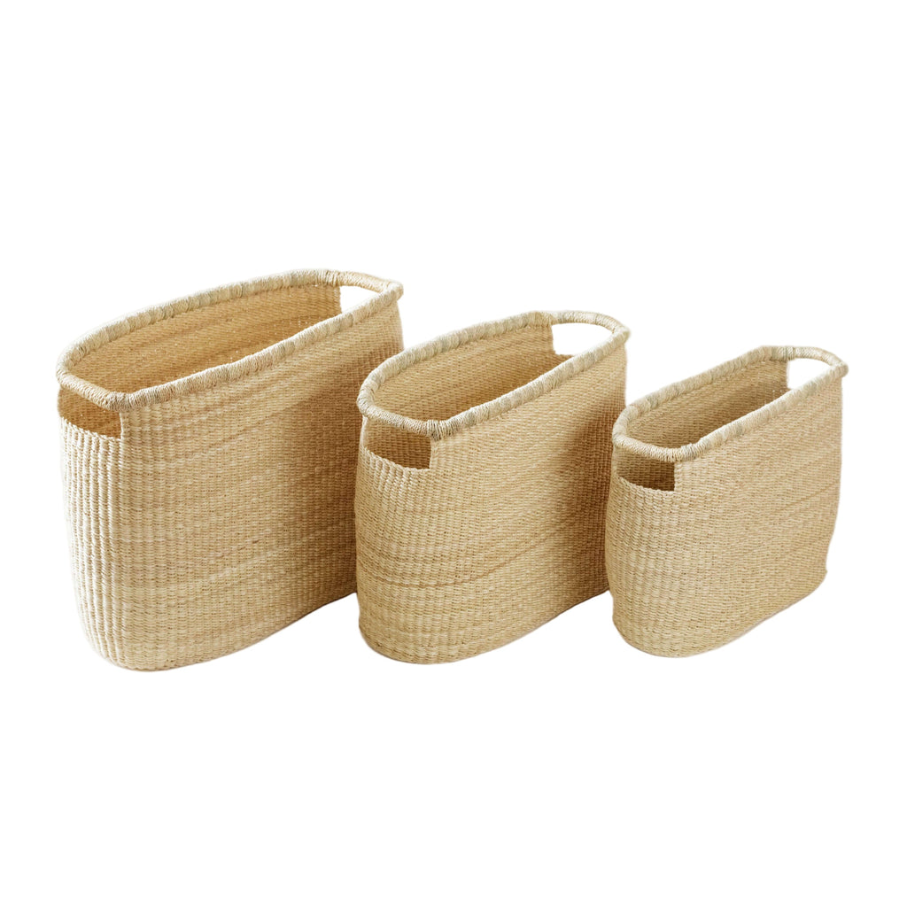 Bolga Nesting Baskets - Set of 3