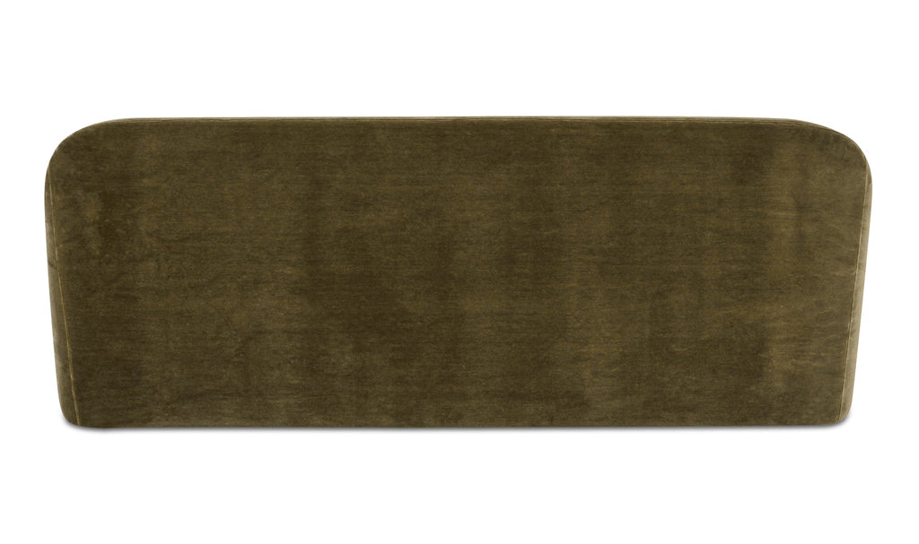 Kira Sofa Dark Green Faux Mohair