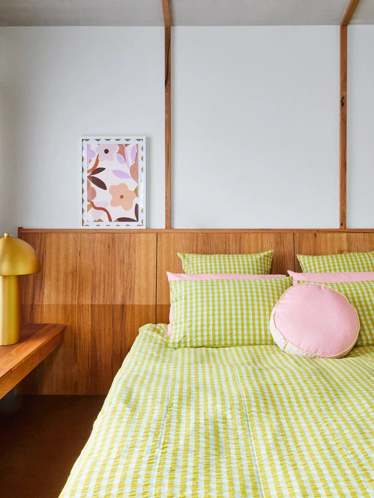 Citrus Seersucker Duvet Cover