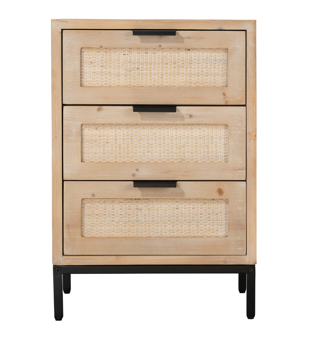 Luka 3 Drawer Side Table