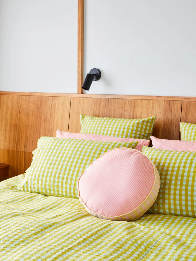 Citrus Seersucker Duvet Cover