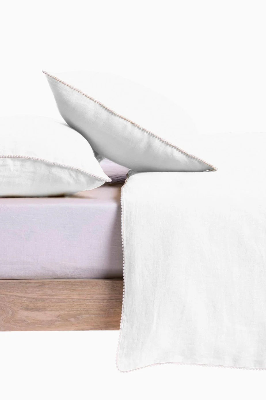 Linen Delight Lace Duvet Cover with Pillowcases