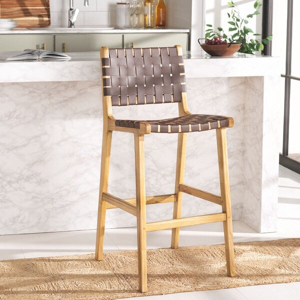 Nate Leather Barstool