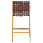 Nodo Leather Counter Stool