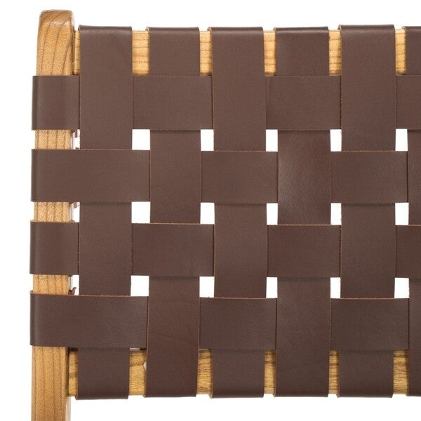 Nodo Leather Counter Stool