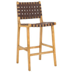 Nodo Leather Counter Stool