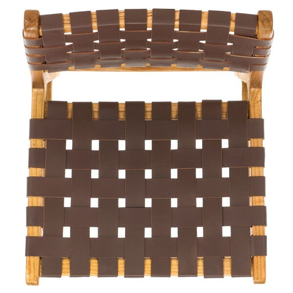 Nodo Leather Counter Stool