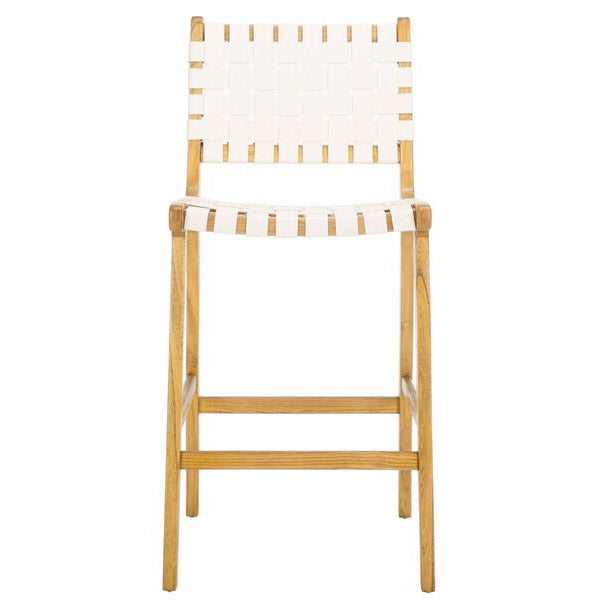 Nodo Leather Counter Stool