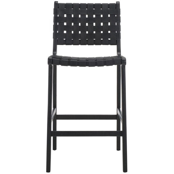 Nodo Leather Counter Stool
