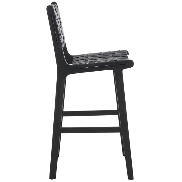 Nodo Leather Counter Stool
