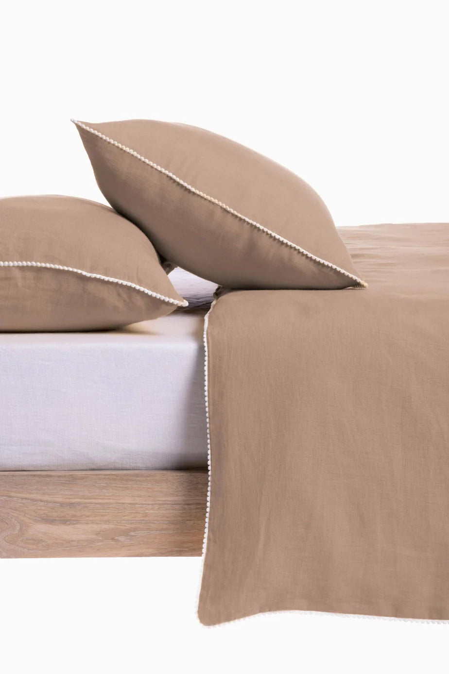 Linen Delight Lace Duvet Cover with Pillowcases