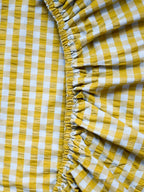Citrus Seersucker Fitted Sheet