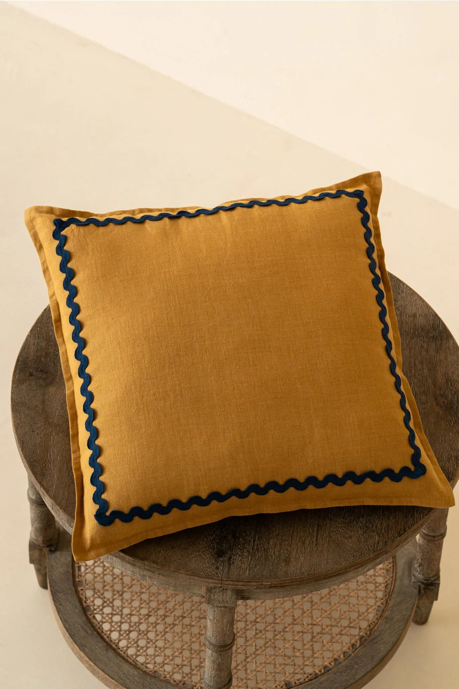 Linen Lace Cushion Cover