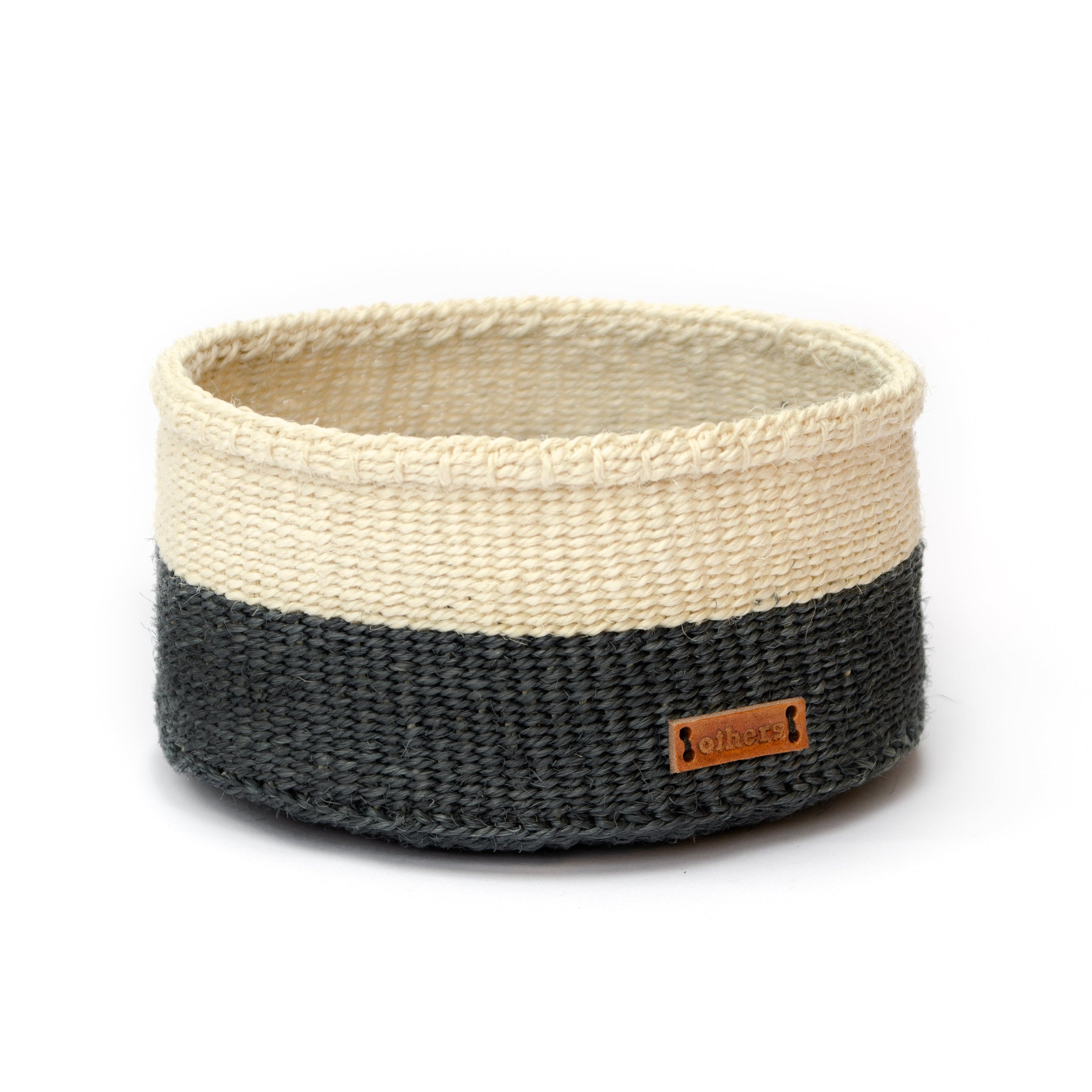 Others Large Sisal Basket Natural/Black