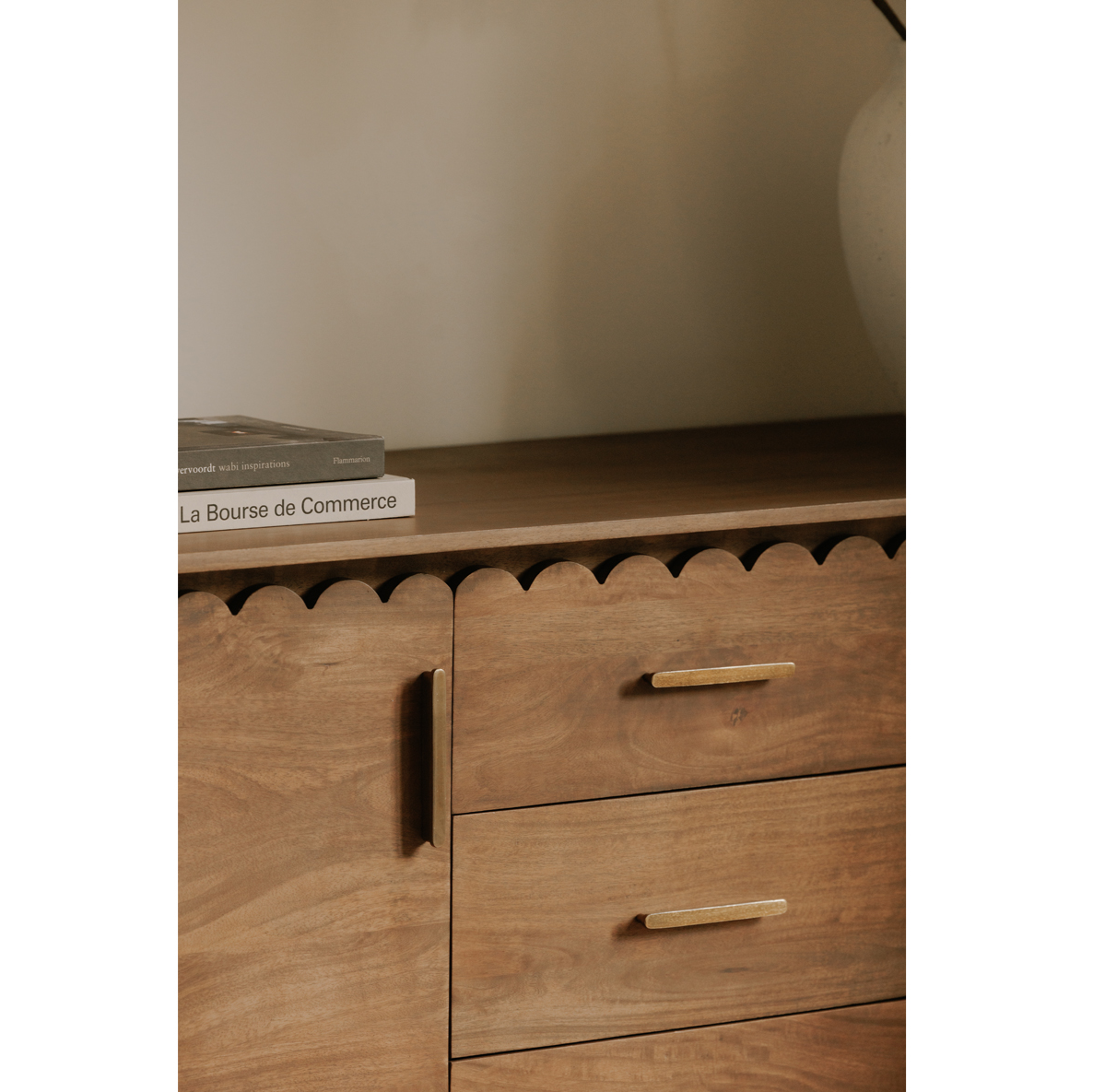 Bradbury 3 Drawer Sideboard Vintage Brown